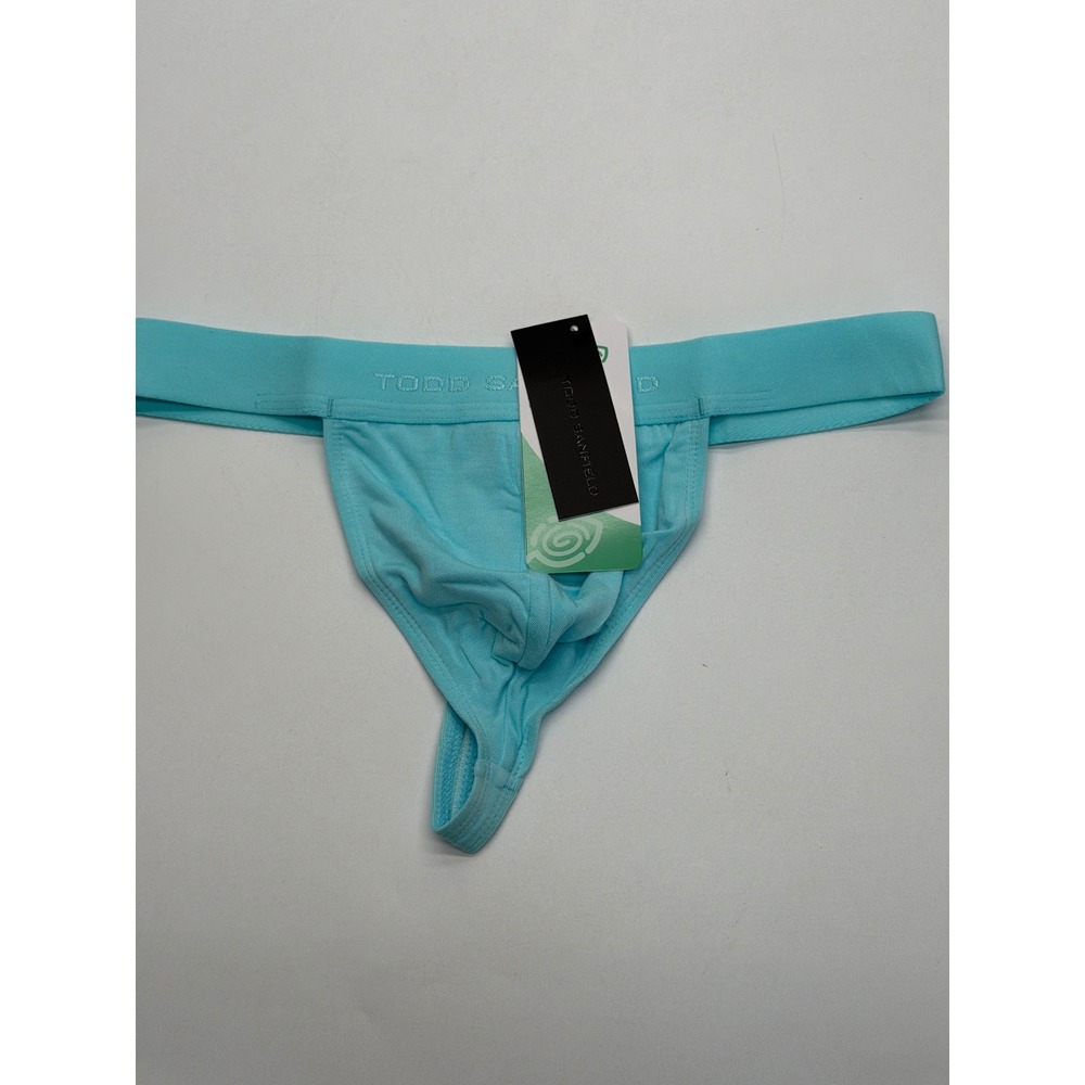 Todd Sanfield Air Essential Thong ES1719 Aqua Blue Mens Size S New